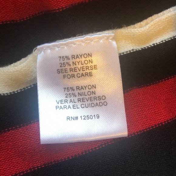 #5 NWOT Turtle Neck Poncho Cape with Stripes and Button Detail - Picture 10 of 15